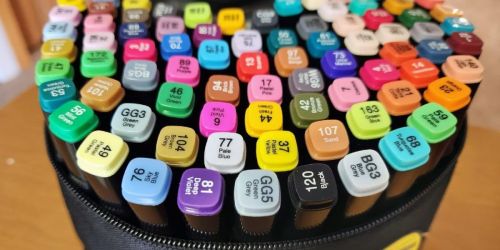 Dual-Tip Alcohol Markers 80-Count w/ Storage Case Just $15.49 on Amazon (Reg. $31)