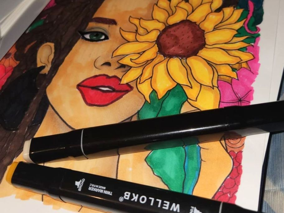 Drawing made with WELLOKB Alcohol Markers