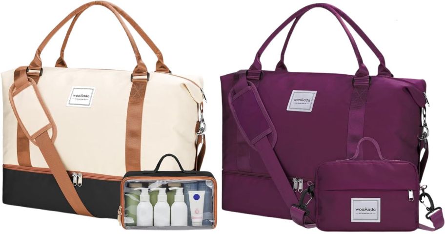 two WOOMADA Weekender Carry-On Travel Bags