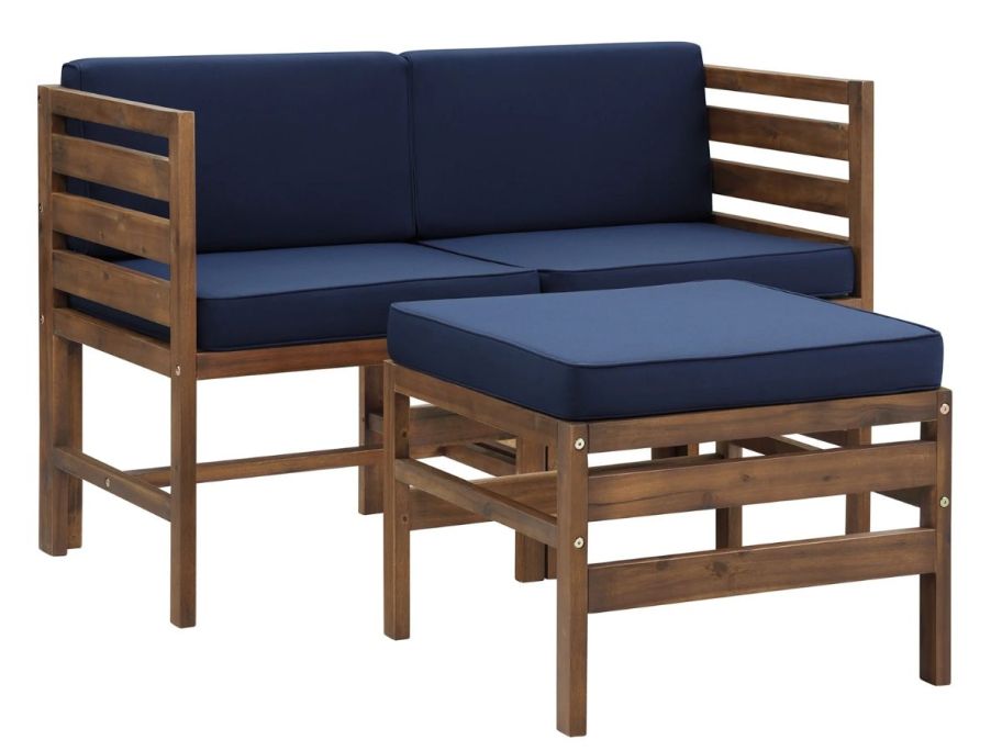 stock image of Modern-Acacia-Modular-Patio-Sofa-Set