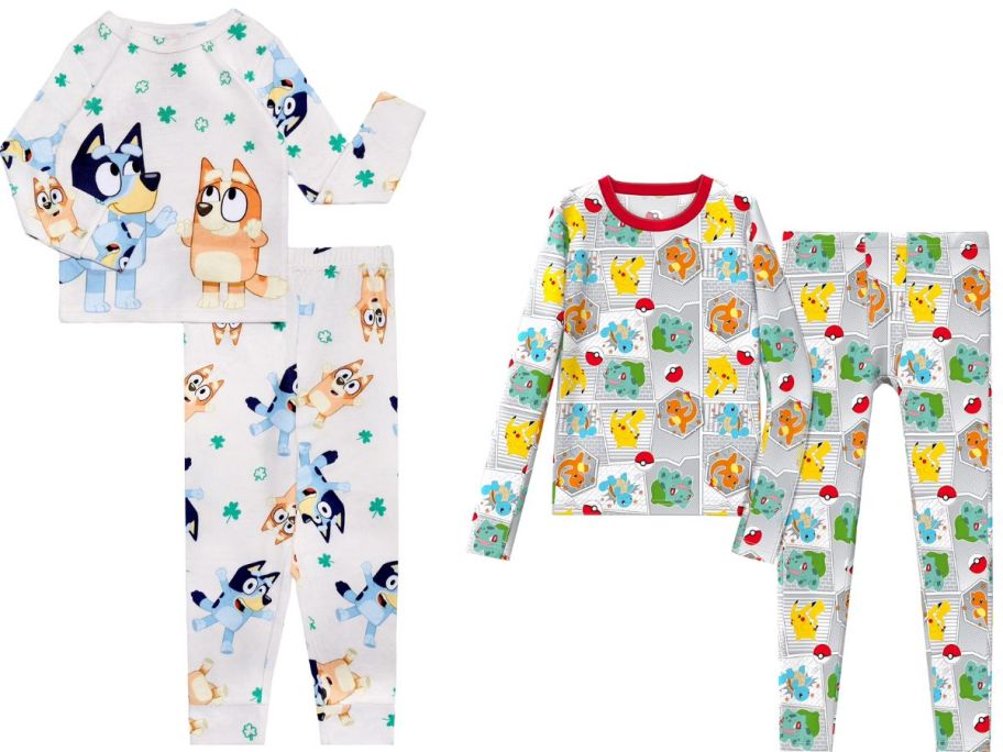Stock images of Walmart character Thermal Sets and Pajamas