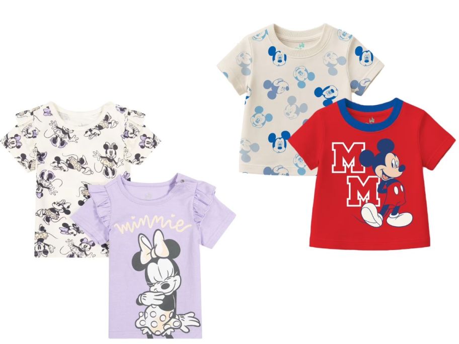 Stock images of Baby Character Shirt Sets from Walmart