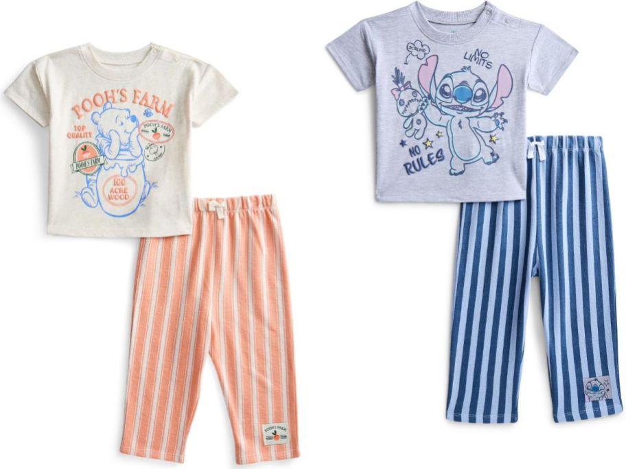 Stock images of two Baby & Toddler 2-Piece Character Sets