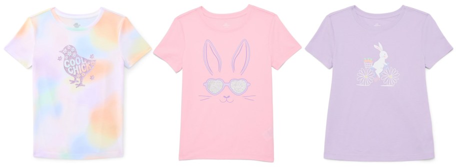 Way To Celebrate Girls Easter Tees
