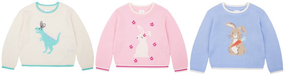 Way to Celebrate Girls Easter Sweater