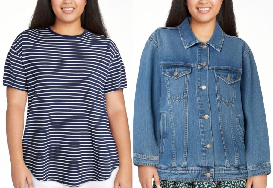 Walmart clearance tee and jacket