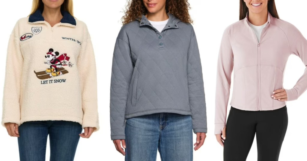 Different women women's clothing pieces at Sam's Club