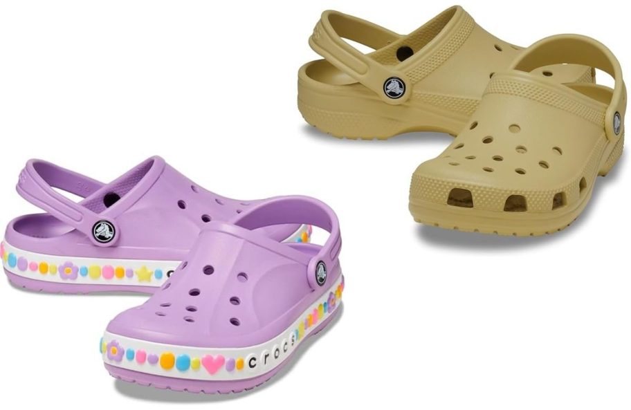 Stock images of Crocs clogs