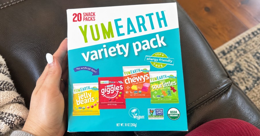 YumEarth Organic Candy 20-Count Variety Pack Just $7.86 Shipped for Prime Members (Reg. $20)
