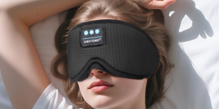 Sleep Mask w/ Bluetooth Headphones Only $12.97 on Amazon (Reg. $40)