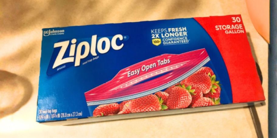 FOUR Ziploc Gallon Food Storage Bags 30-Count Boxes Only $12 Shipped on Amazon