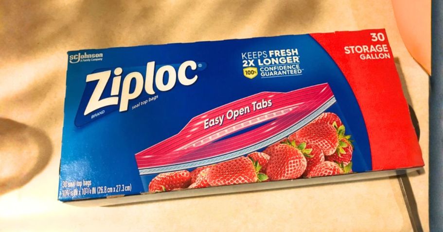 FOUR Ziploc Gallon Food Storage Bags 30-Count Boxes Only $12 Shipped on Amazon