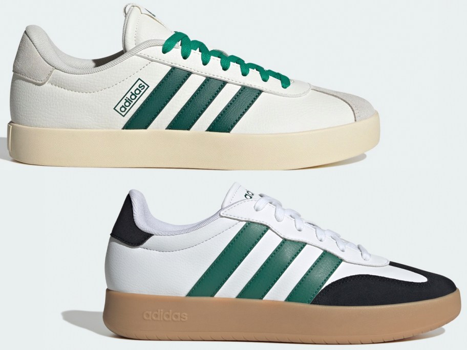white and green adidas shoes 