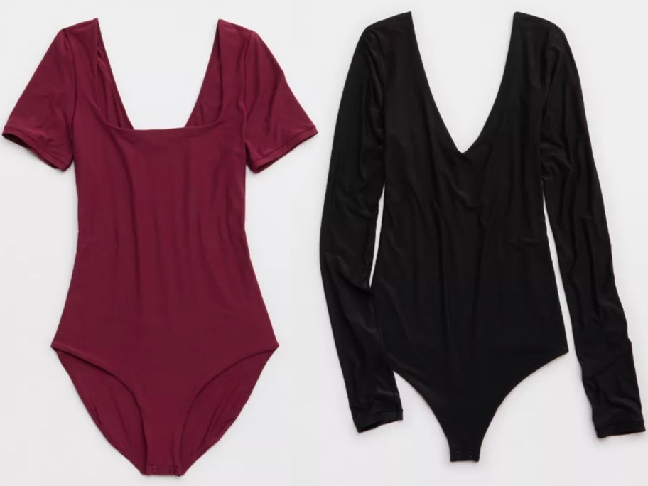 red and black bodysuits