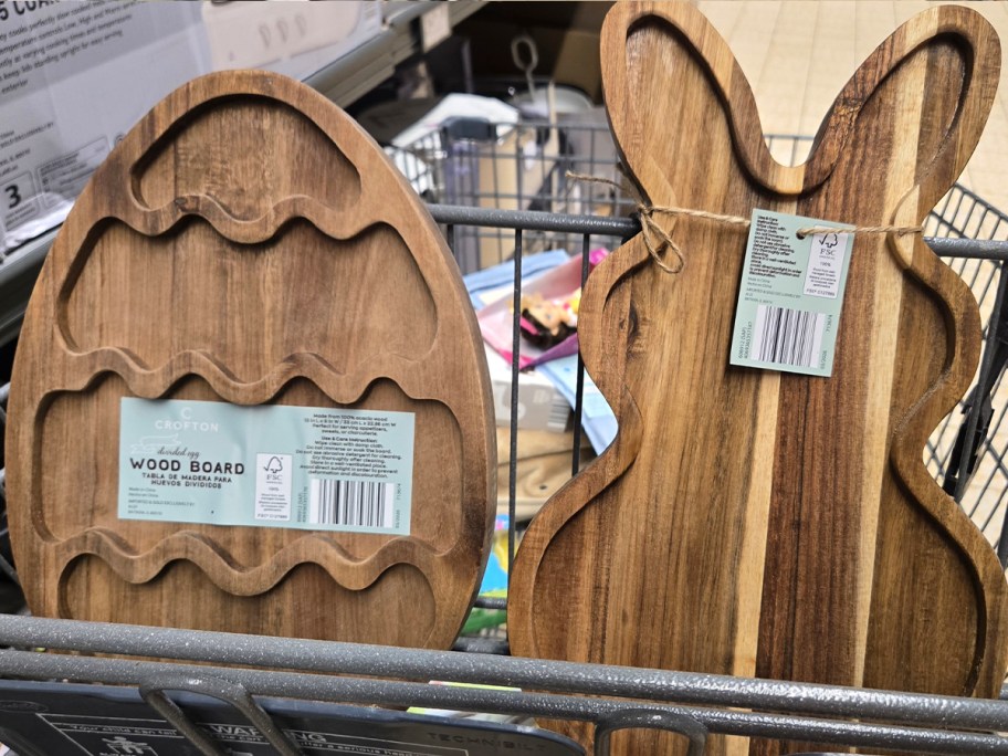 egg and bunny wood boards