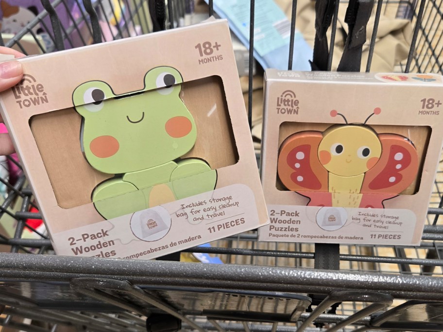 frog and butterfly puzzle boxes