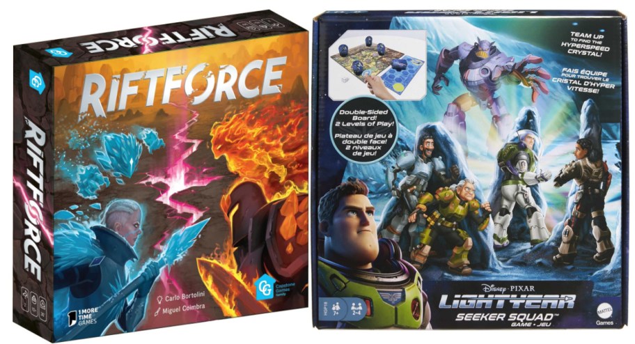 two board games side by side