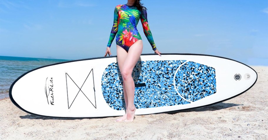 Inflatable Paddle Board w/ Accessories from $79.77 Shipped on Amazon (Reg. $200)