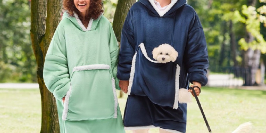 Score Comfy Wearable Blanket Hoodies from $8.99 on Amazon (Reg. $24)