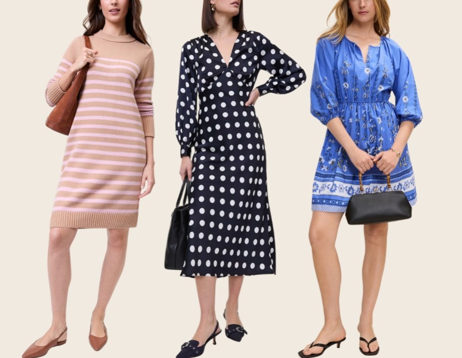 3 women in ann taylor dresses
