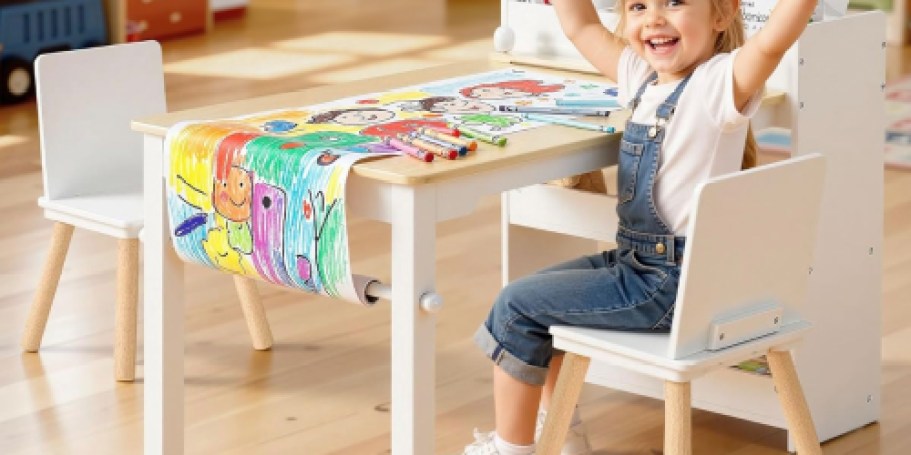 Kids Art Table & Chair Set Only $69.92 Shipped on Amazon (Reg. $110)