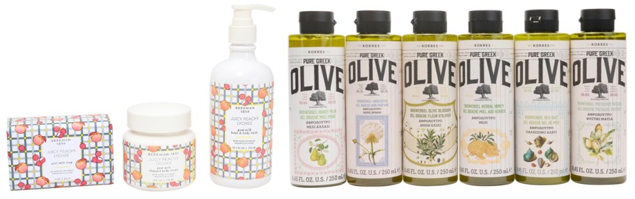 beekman and knorres shower gels 