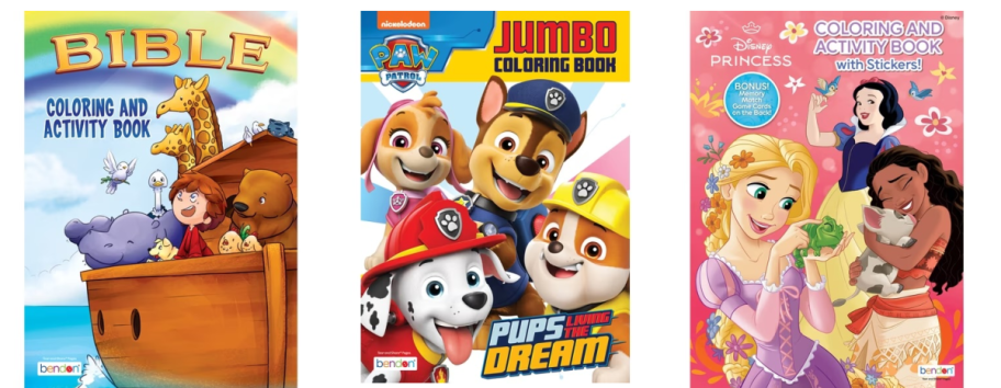 3 coloring books