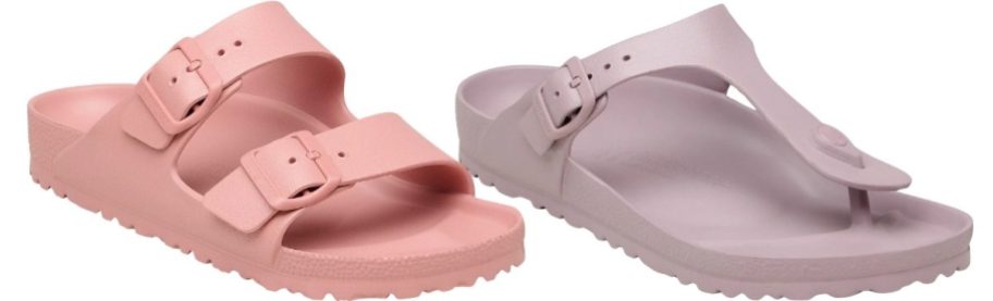womens 2 strap sandal and thong sandal