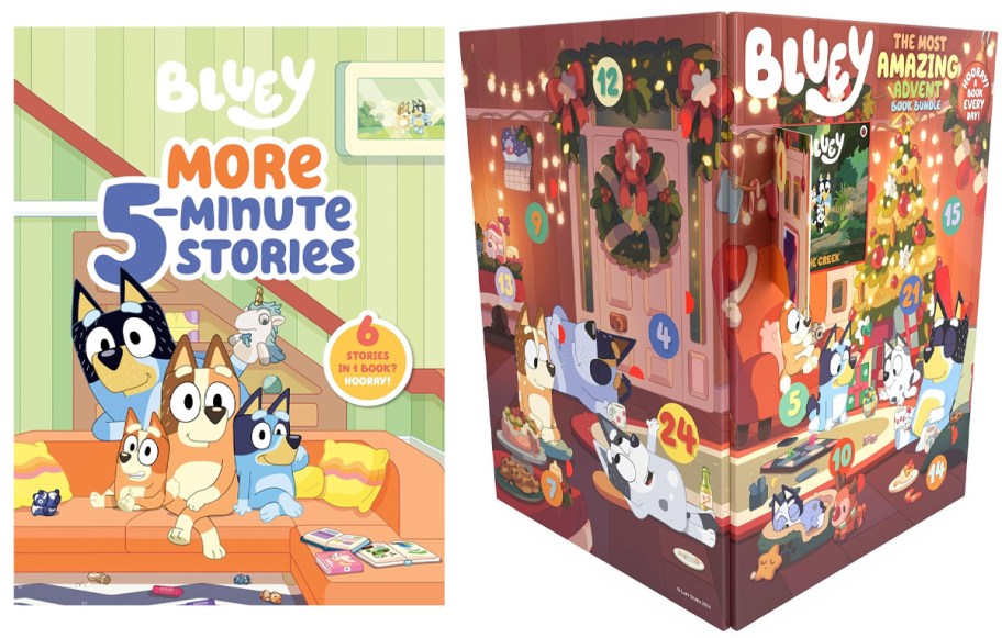 bluey book and advent calendar book 