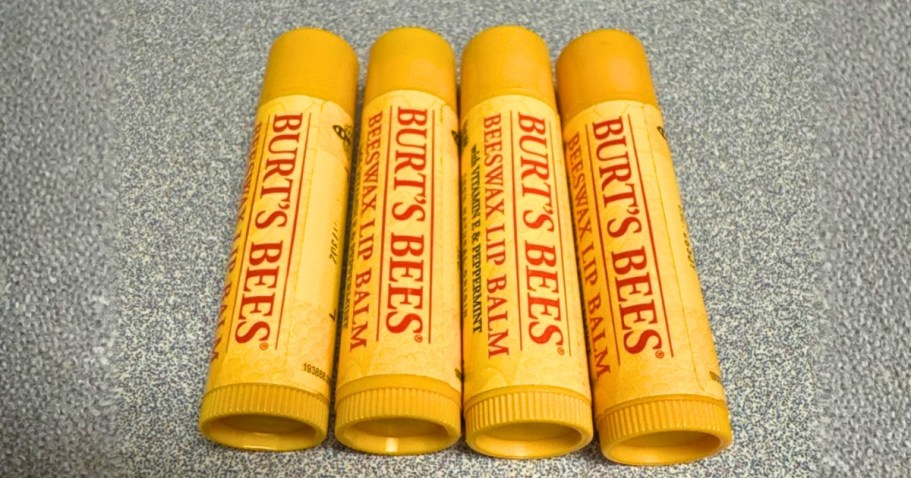 Burt’s Bees Lip Balm 4-Pack Just $5.47 Shipped on Amazon (Reg. $10)