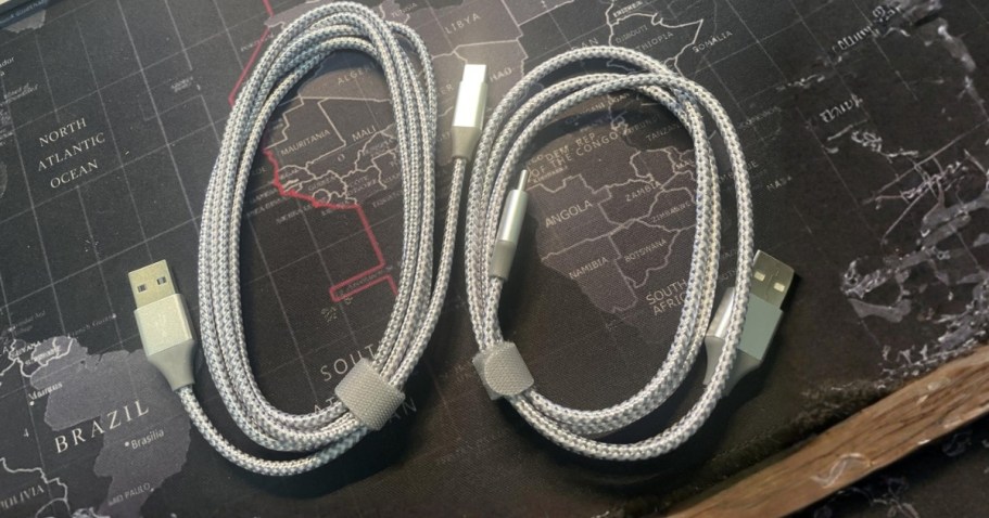 USB-C Charging Cable 2-Pack Just $2.99 Shipped for Amazon Prime Members