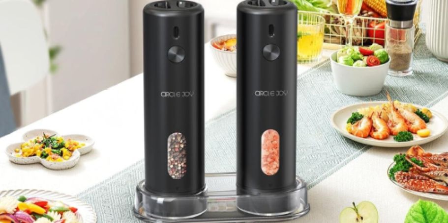 Rechargeable Electric Salt & Pepper Grinders Just $11.99 on Amazon (Reg. $30)
