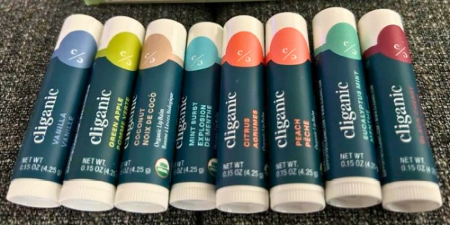 Cliganic Organic Lip Balm 8-Pack Just $7.99 Shipped on Amazon (Reg. $15)