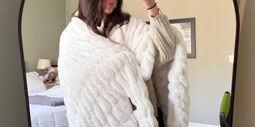 The Comfrt Dreamer Blanket Is Super Soft & $180 Less Than Minky Couture (We Like It Better, Too!)