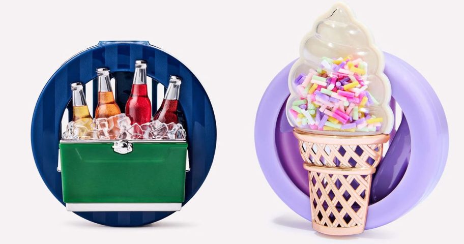 cooler and Soft Serve Cone with Sprinkles Car Fragrance Holder