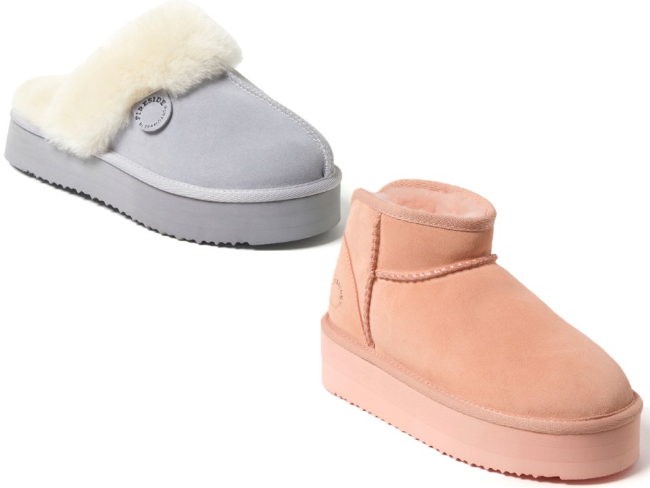 purple and pink boots 