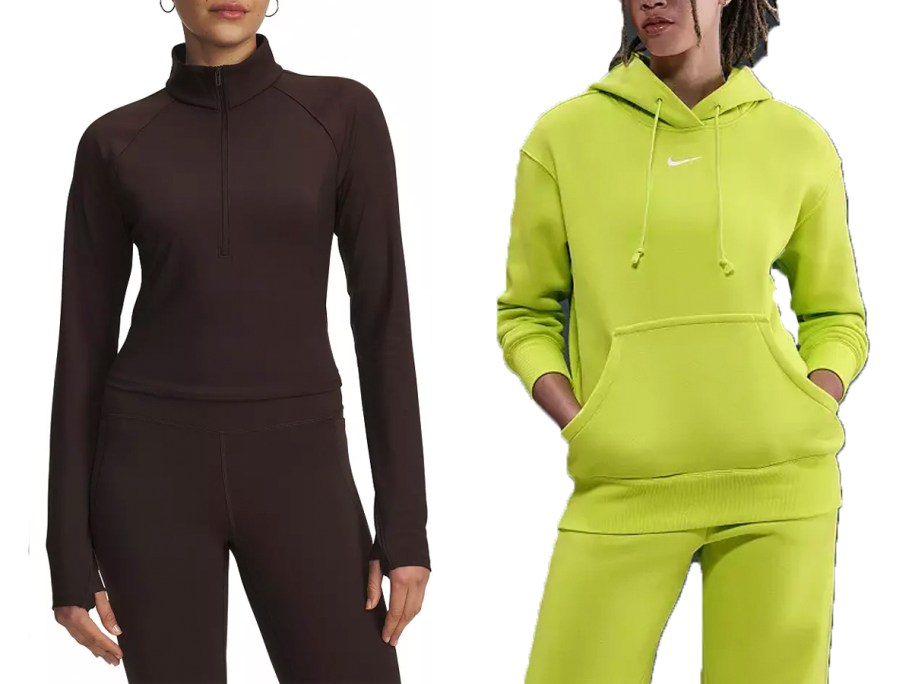 Brown and lime green jacket 