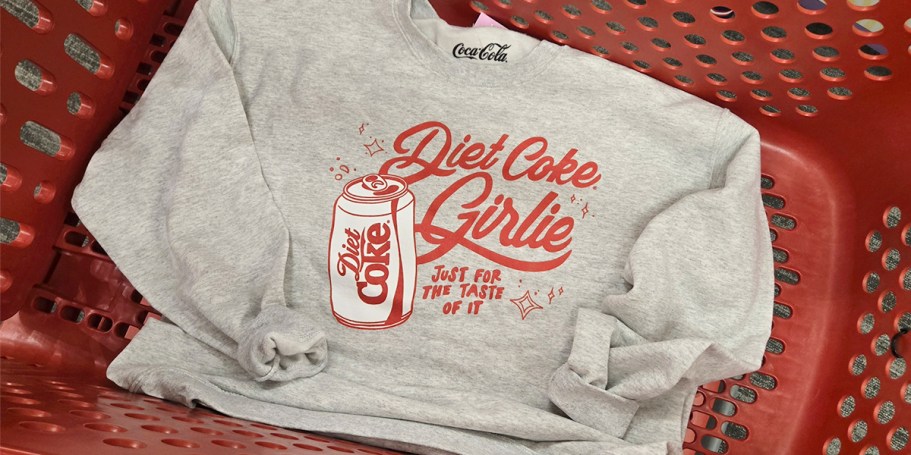 Women’s Diet Coke Girlie Sweatshirt Just $25 on Target.com
