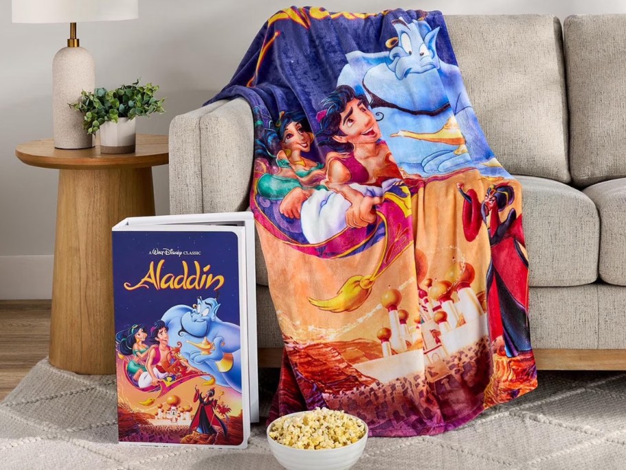 Disney Movie Throw Blankets w/ VHS Gift Box Just $19.98 on SamsClub.com (Fun Gift Idea!)