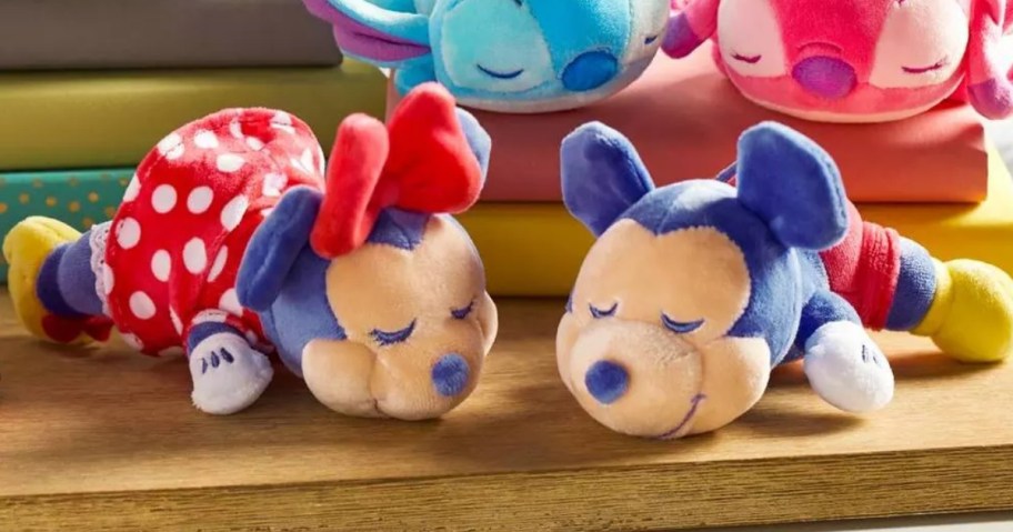 a Minnie & Mickey Mouse plush 