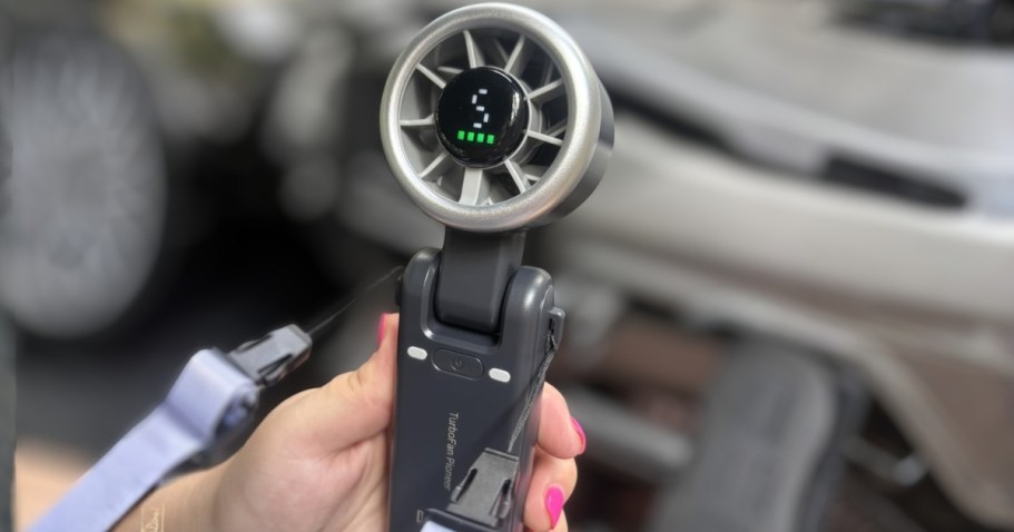 Portable 5-Speed Turbo Fan from $9.79 on Amazon (Reg. $19)