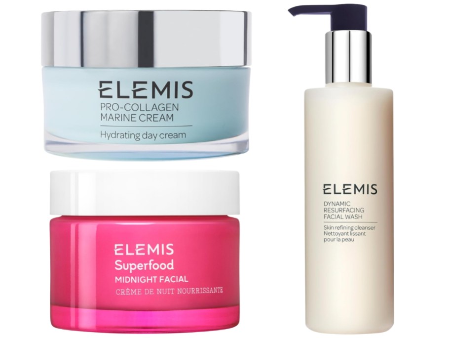 3 Elemis skin care items