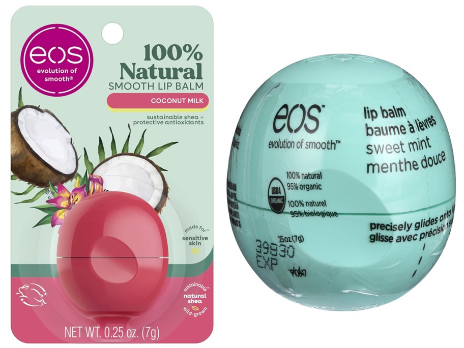 eos 100% Natural Lip Balm in Coconut Milk and Min
