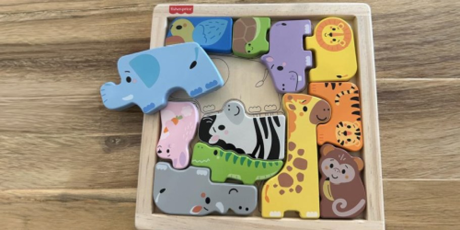 Fisher-Price Wooden Animal Puzzle Only $9.99 (Fun Easter Basket Item!)