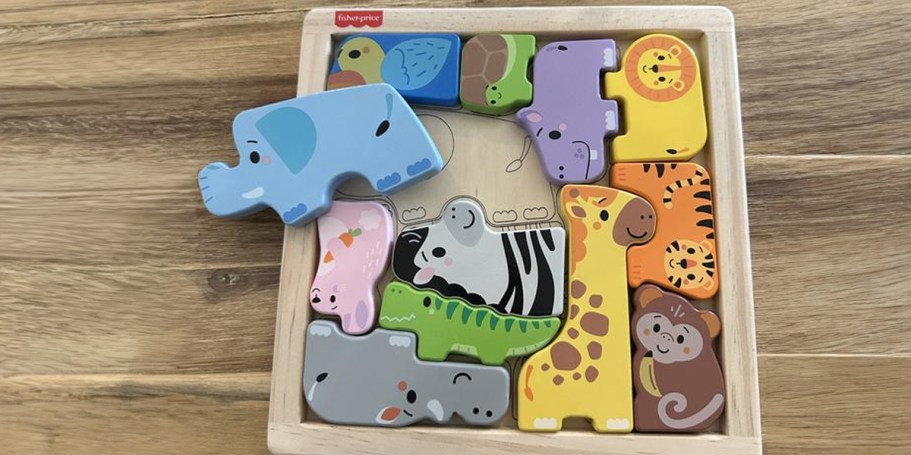 Fisher-Price Wooden Animal Puzzle Only $9.99 (Fun Easter Basket Item!)