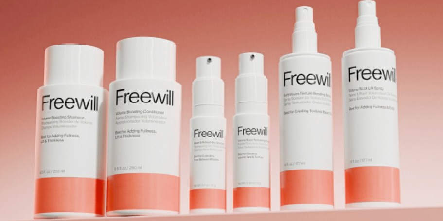 Up to 55% Off Freewill Hair Care | Shampoo & Conditioner Just $8.49