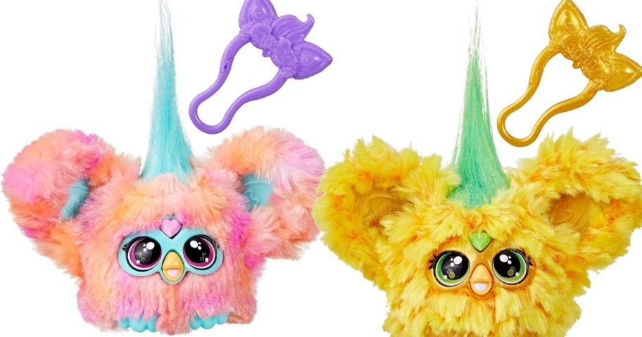 two Furby Furlet toys