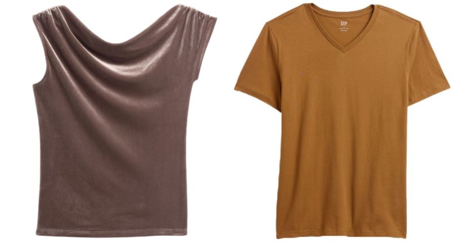 gap womens and mens tops