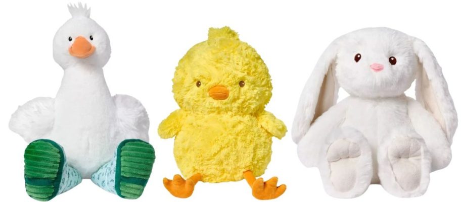 three gigglescape plushies