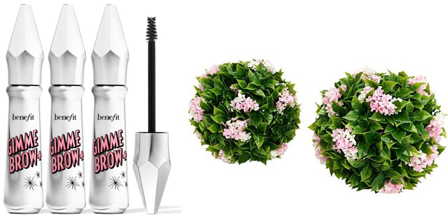 gimmie mascara and flowers 